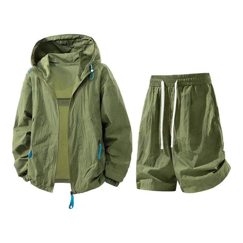 Детский комплект спортивной одежды с капюшоном Sugarfunk, Khaki — фото 3