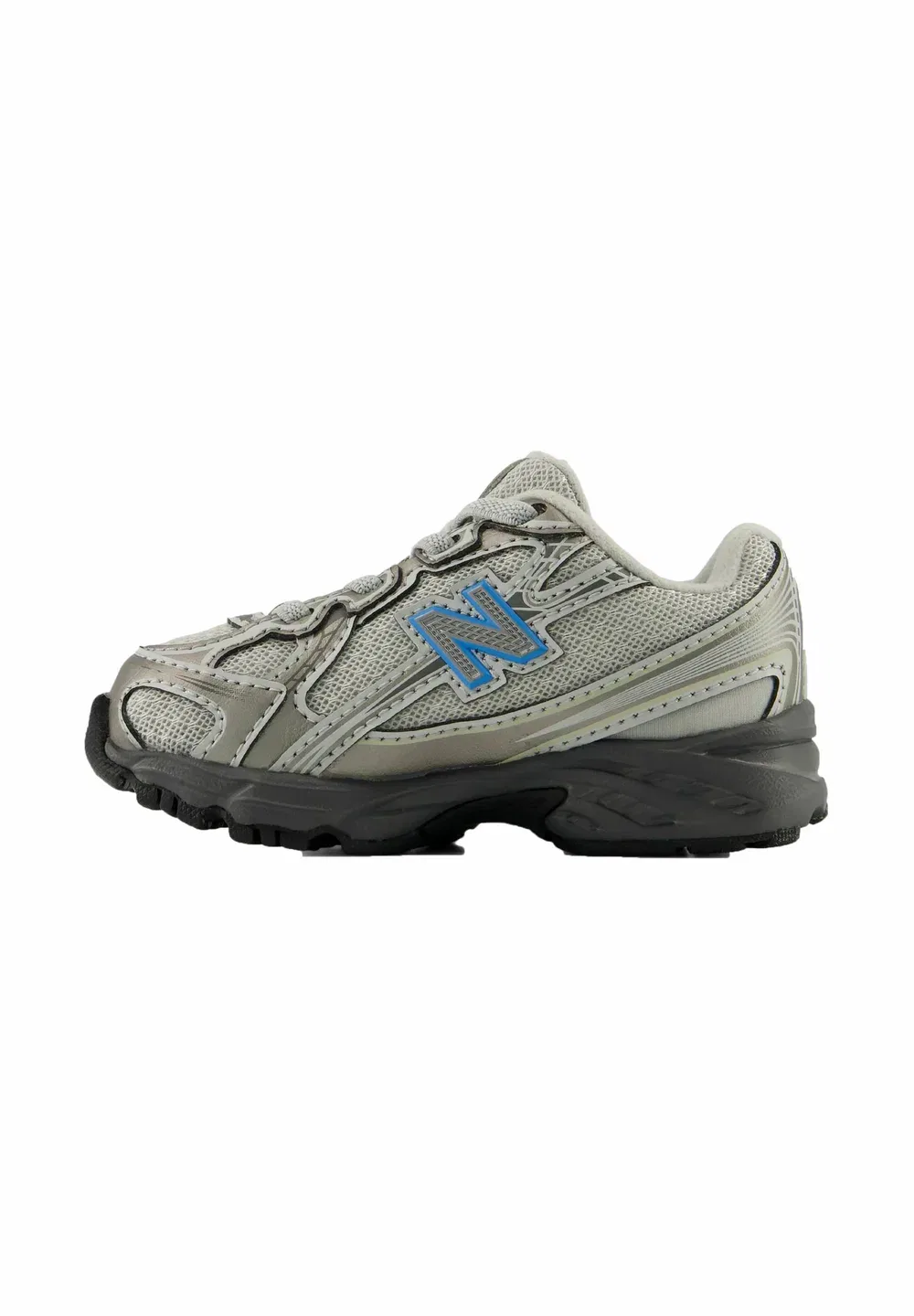 740 - детская обувь New Balance, Dark Silver Metallic Fan Blue