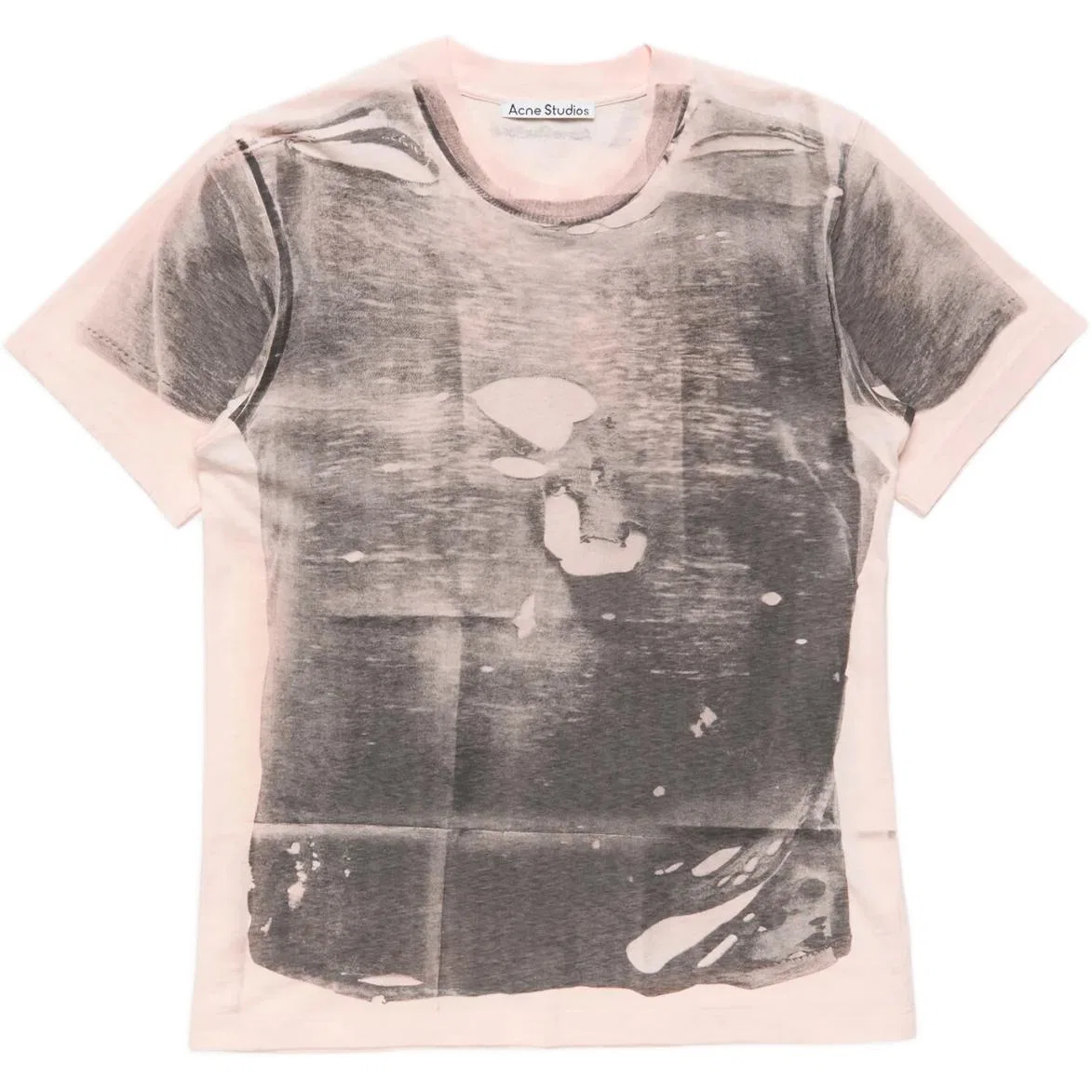 Мужская футболка с круглым вырезом Pink/Gray Acne Studios, Pink/Gray