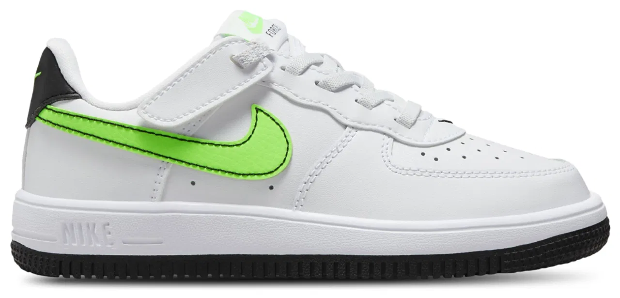 Кроссовки для мальчиков Air Force 1 Low EasyOn Nike, цвет White/Green Strike/Black