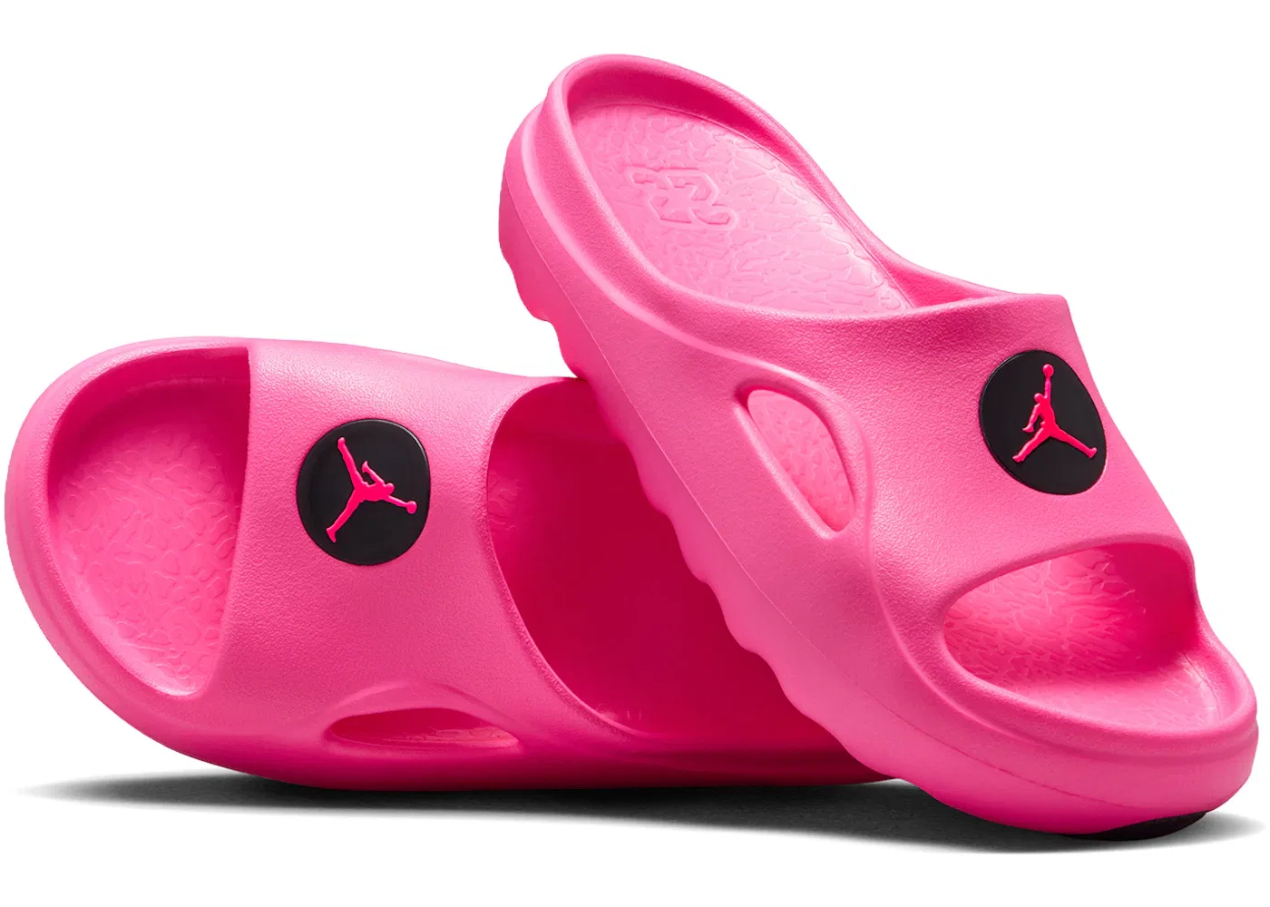 Детские шлепанцы с принтом Jordan Hydrip Jordan, Hyper Pink/Black/Hyper Pink