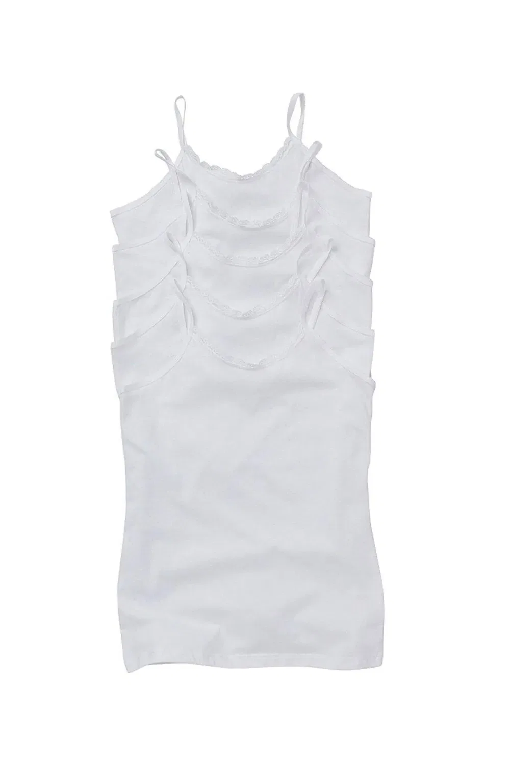 Комплект из 5 топов-маек Just Essentials, White