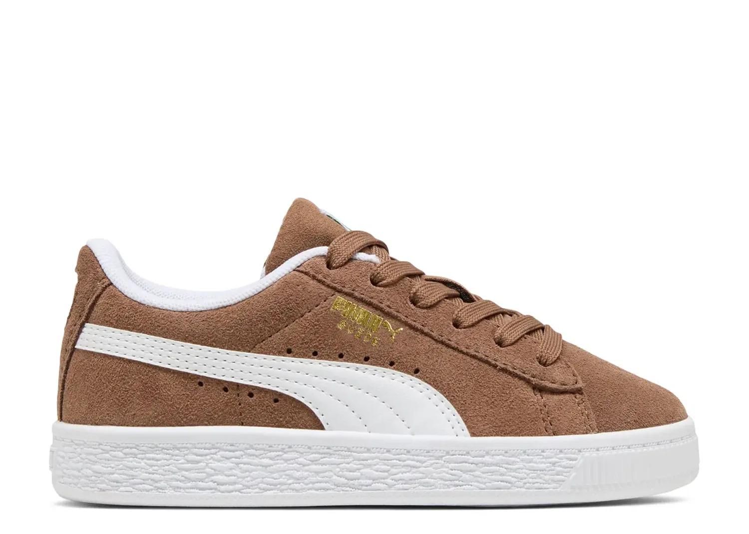 Детские кроссовки Puma Suede Classic Little Kid, коричневый