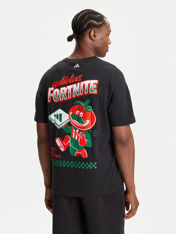 Футболка loose fit Fortnite Graphic Adidas, черный — фото 3