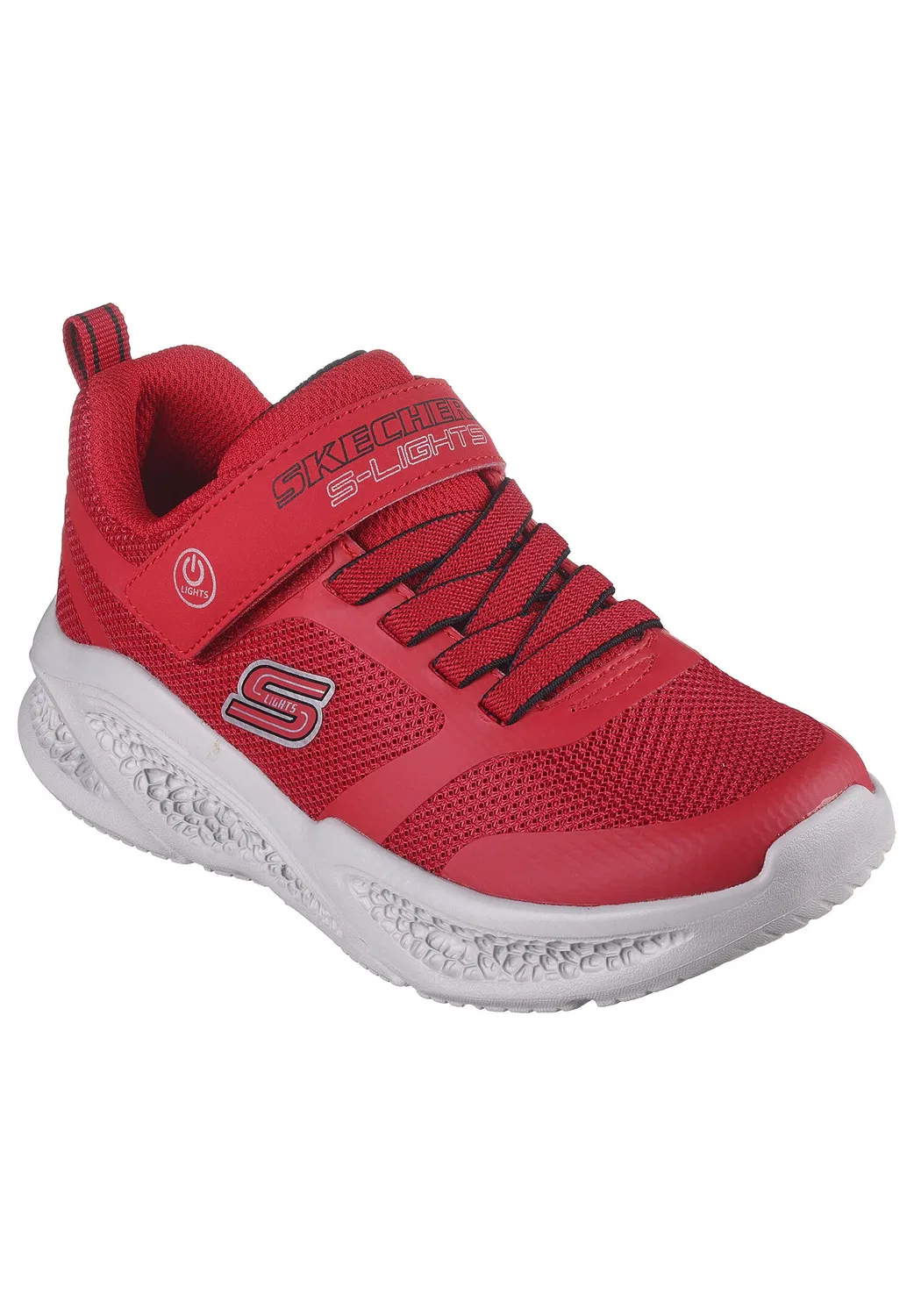 Детские кроссовки для мальчиков с LED-подсветкой Meteor-Lights Skechers, Красный