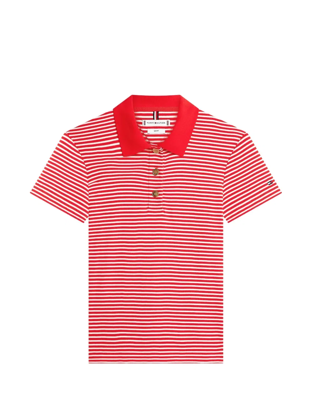 Полосатая рубашка поло Tommy Hilfiger, красный