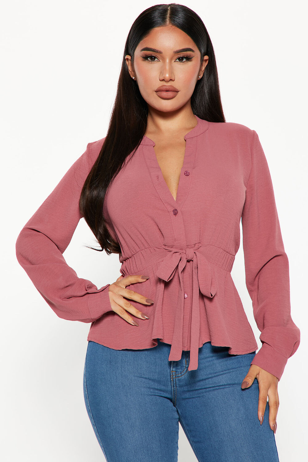 

Блузка Fashion Nova TT3057, марсала