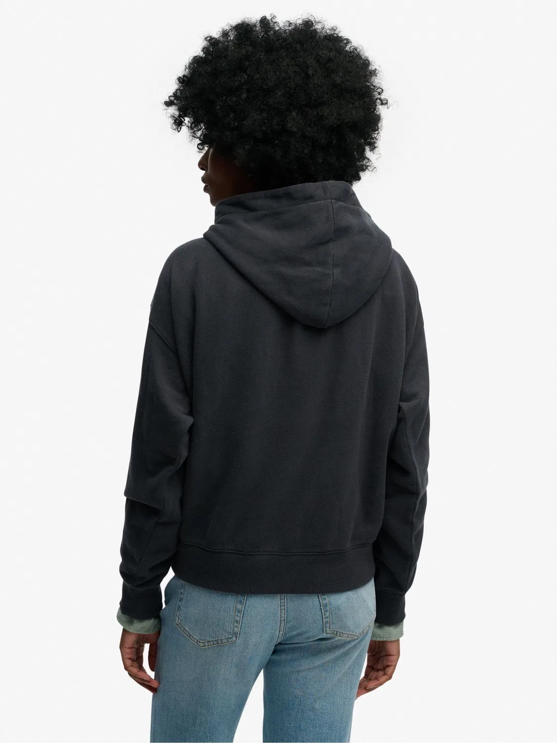 Худи свободного кроя Athletic Essentials Superdry, синий — фото 2