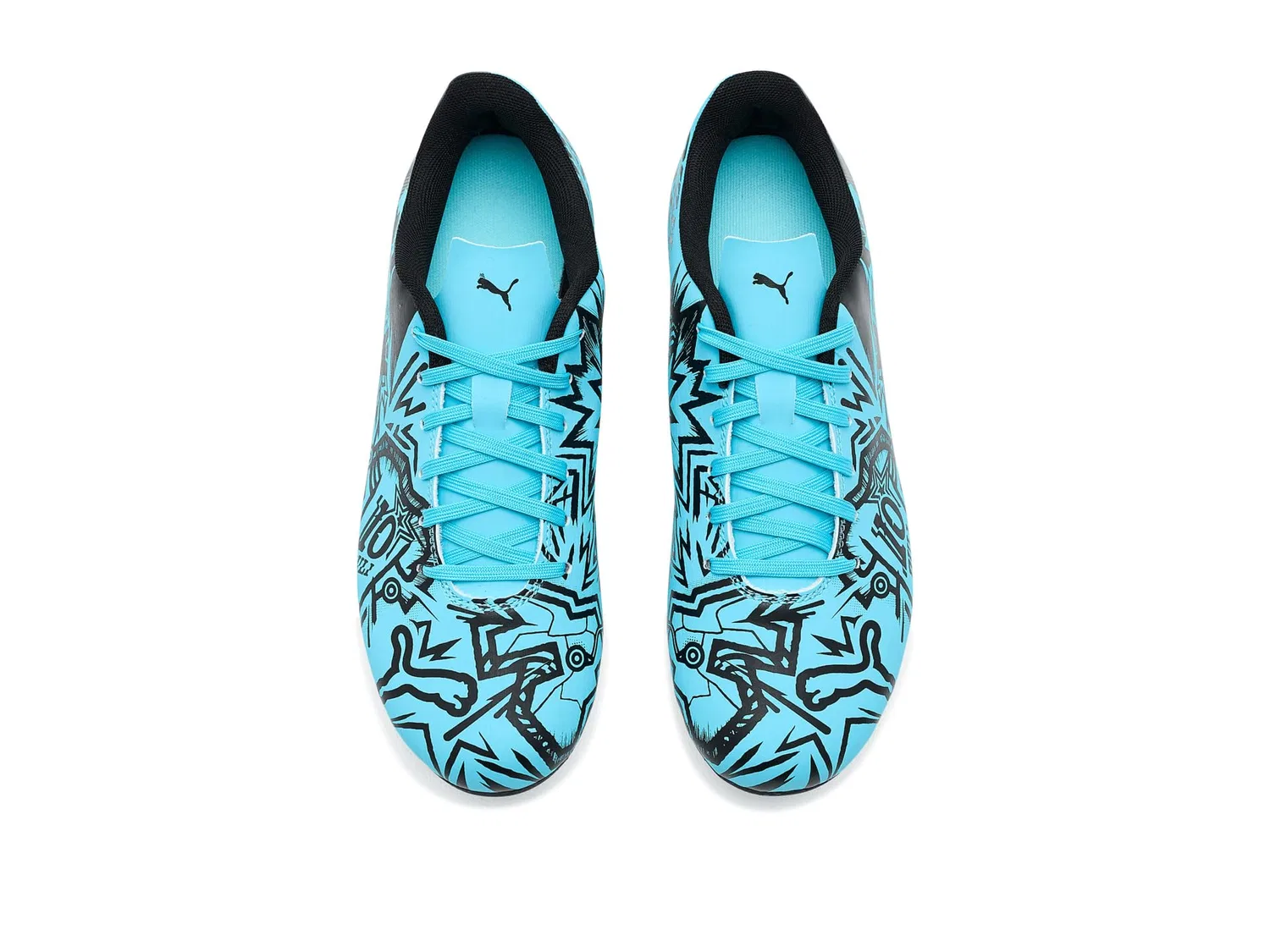 Бутсы Tacto II Christian Pulisic Firm, Artificial Ground Soccer Cleats (для малышей, маленьких и больших детей) Puma Kids, Hero Blue/Puma Black — фото 3