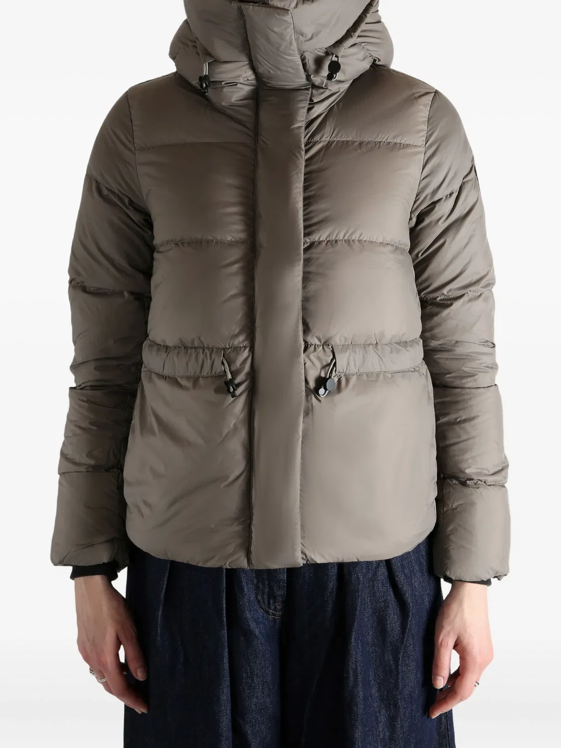 Canada Goose Пуховик с капюшоном серо-коричневый — фото 3