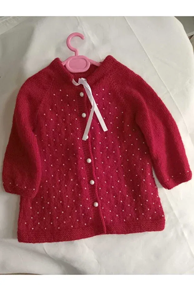 Детский кардиган с длинным рукавом Esmasultan, Red