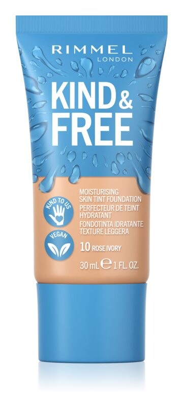 

Легкая увлажняющая основа Rimmel Kind & Free, оттенок 10 Rose Ivory 30 мл