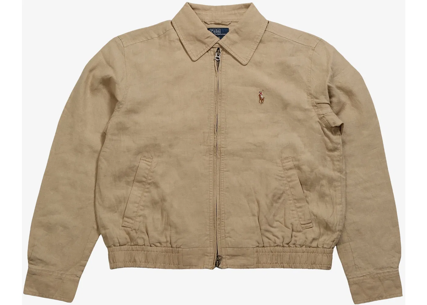 Мужская ветровка из льна Windbreaker Polo Ralph Lauren, Tan