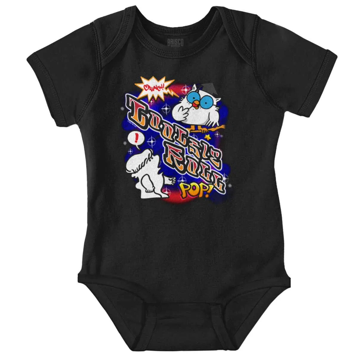 Детский боди-комбинезон с принтом Tootsie Pop Crunch Brisco Brands, Black