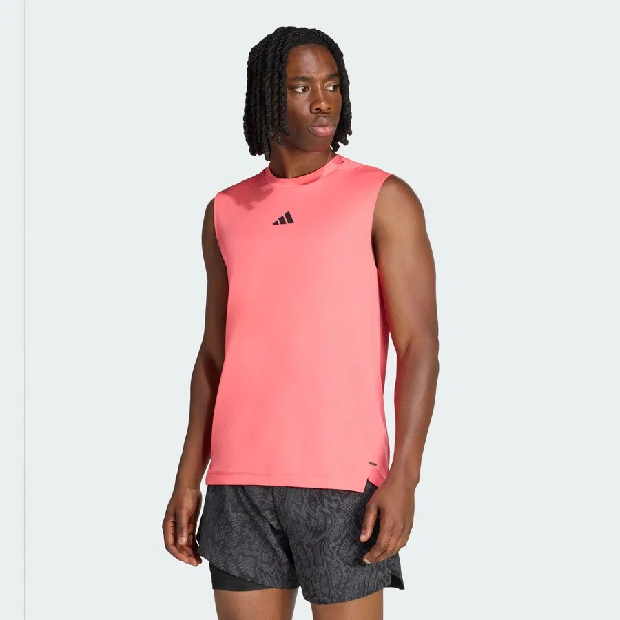 Спортивная футболка ADIDAS PERFORMANCE Performance Shirt 'D4T Power' розового цвета — фото 2