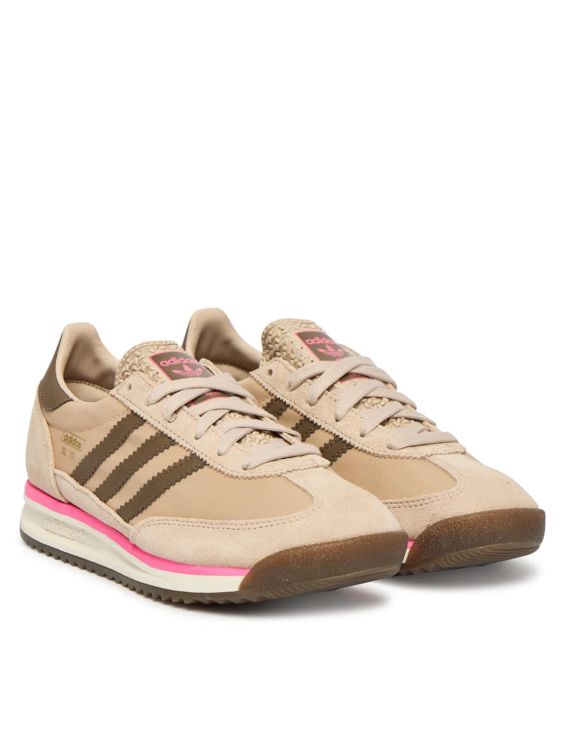 Кроссовки sl rs j для девочки Sl Rs Adidas, бежевый — фото 2