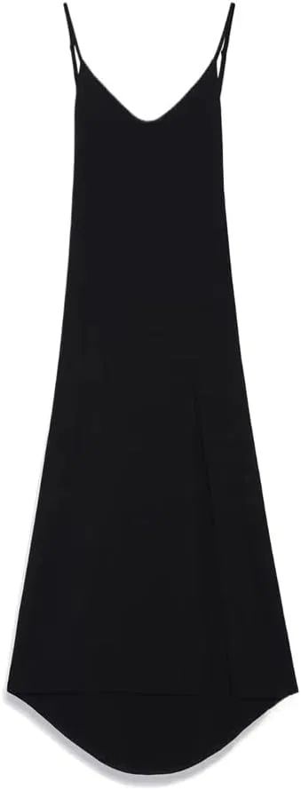 Женское макси-платье с открытой спиной A-line, Black