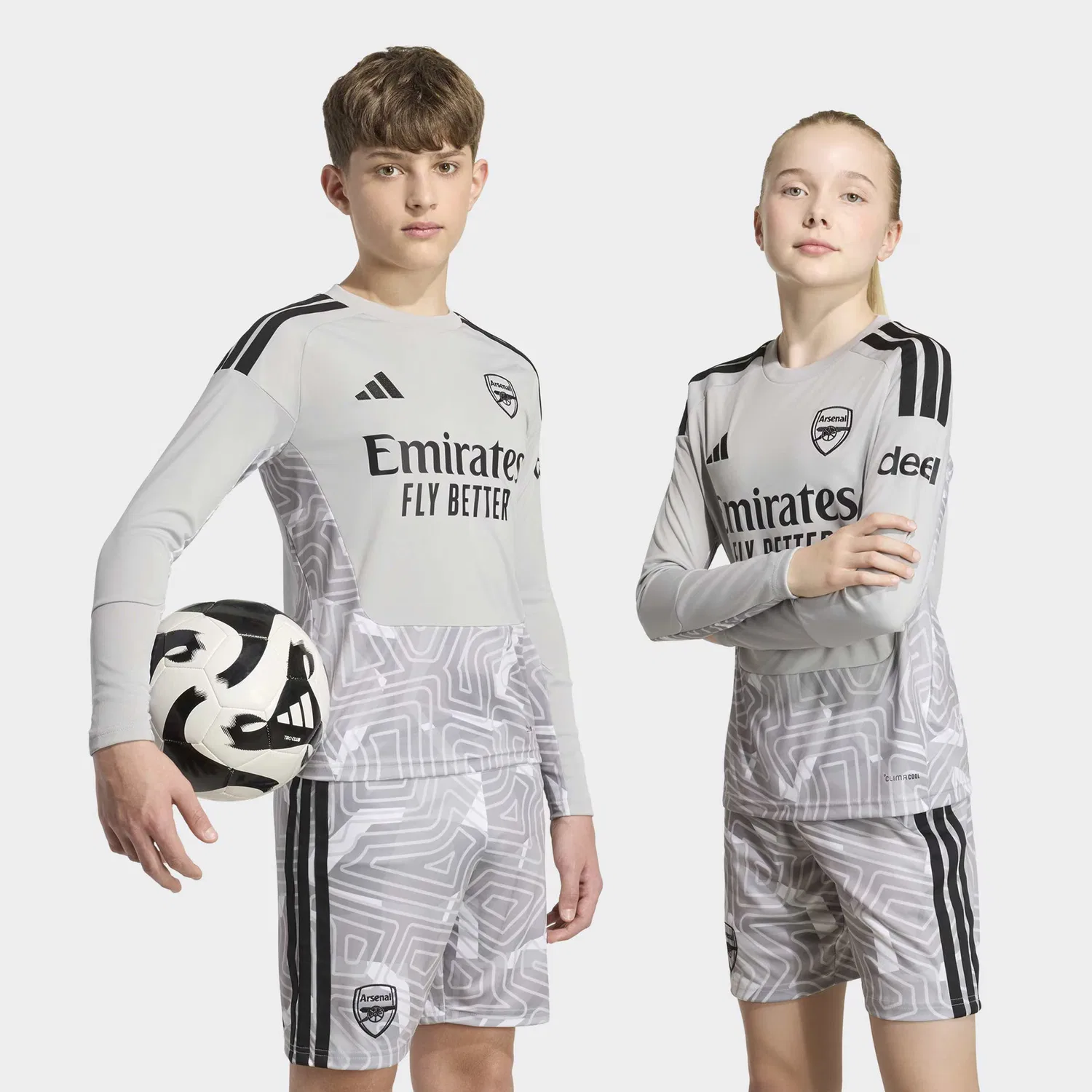 Футболка Adidas Performance Shirt FC Arsenal 26/27 светло-бежевый, темно-серый — фото 3