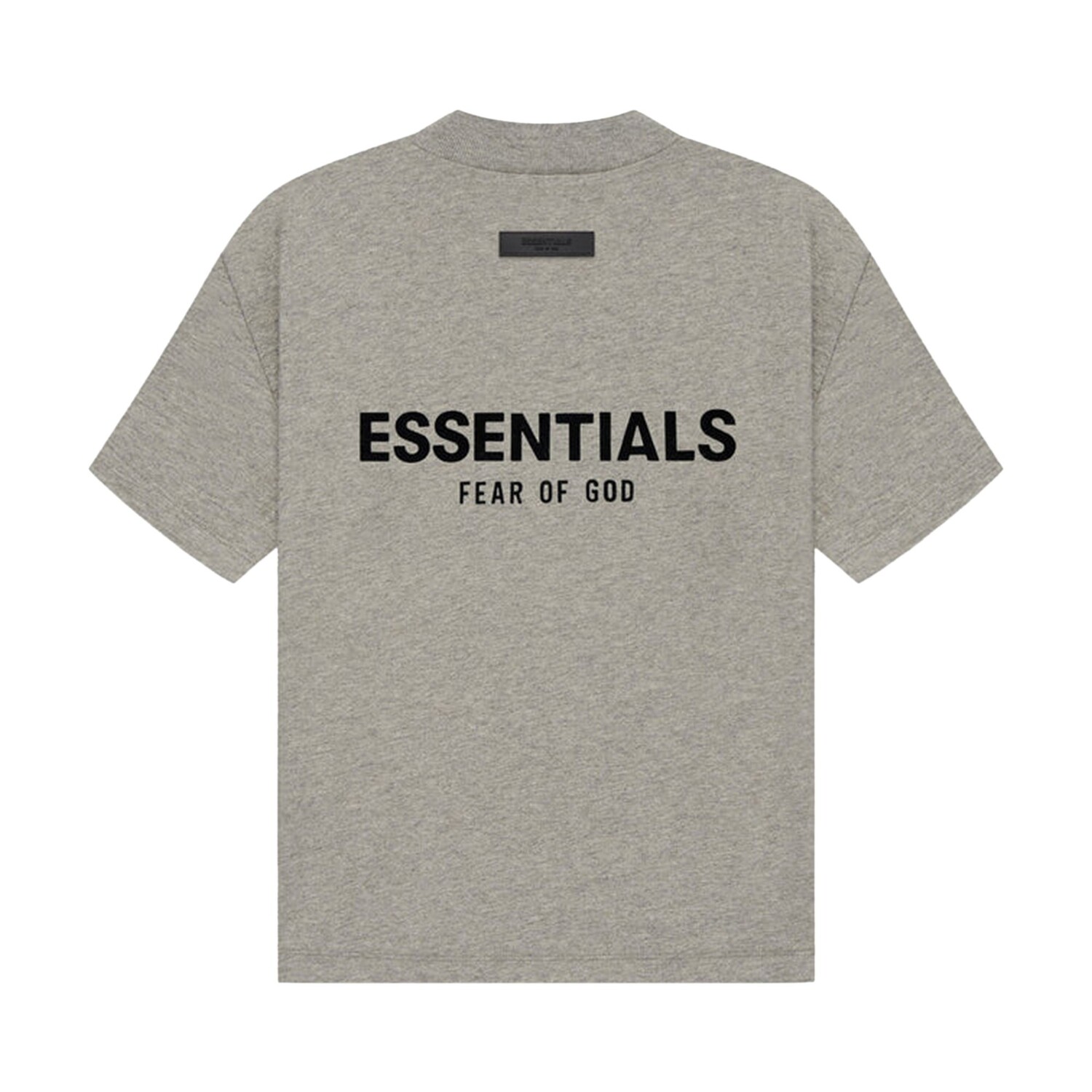 Футболка детская Fear of God Essentials Kids с логотипом, серый — фото 2