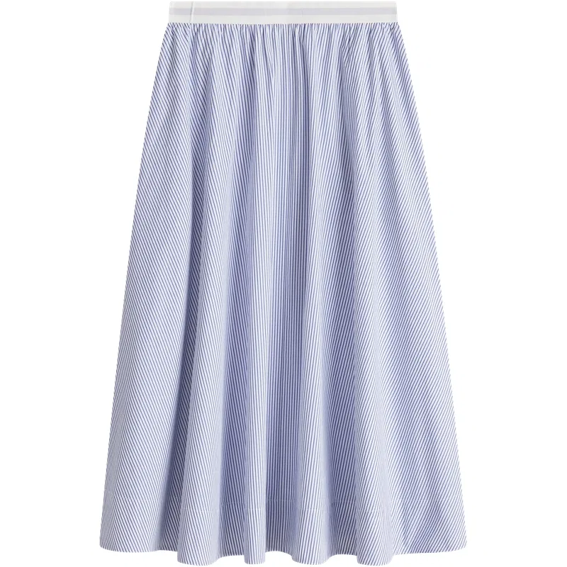 Макси-юбка в полоску Tommy Hilfiger, Dusty Blue Stripes