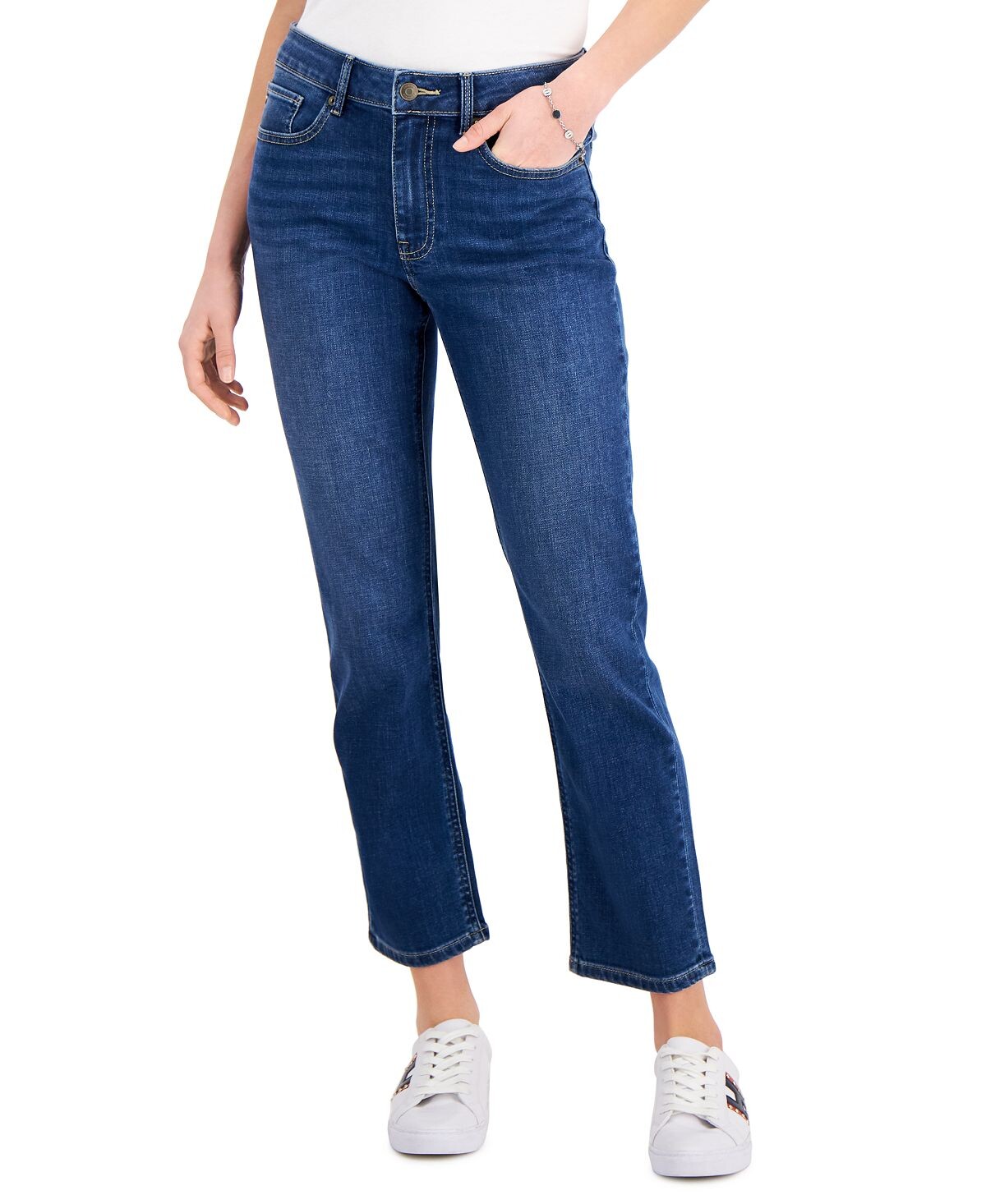 

Джинсы tribeca th flex прямого кроя до щиколотки Tommy Hilfiger, мульти