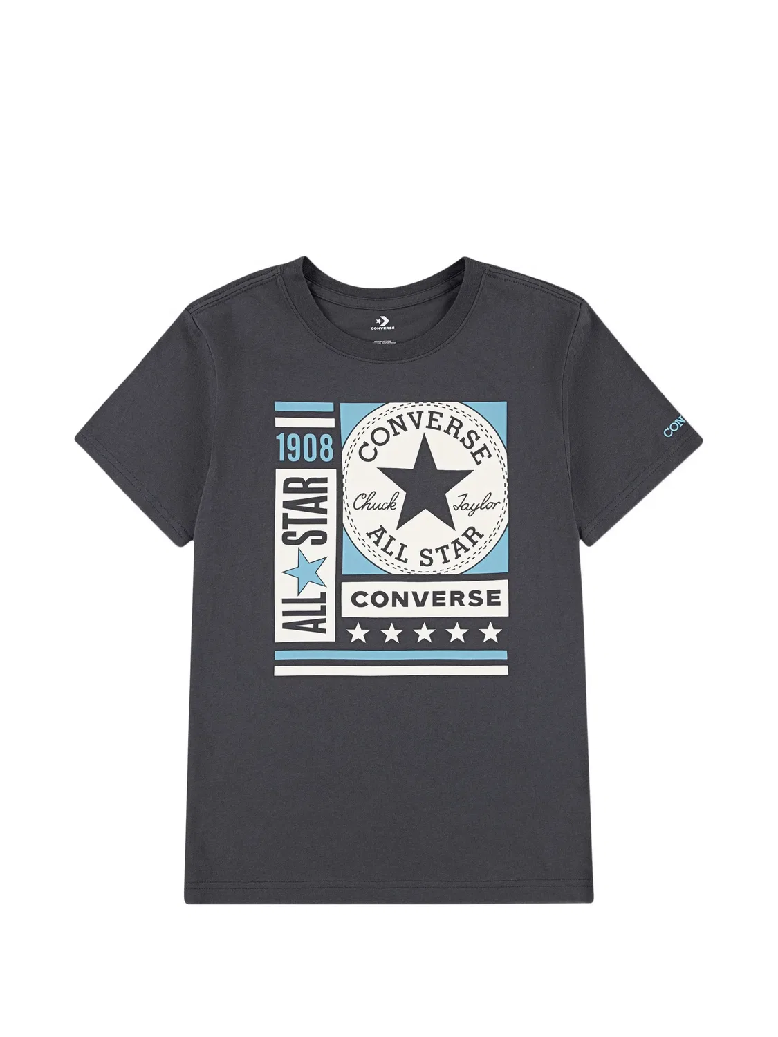 Футболка с логотипом All Star Converse Kids, серый
