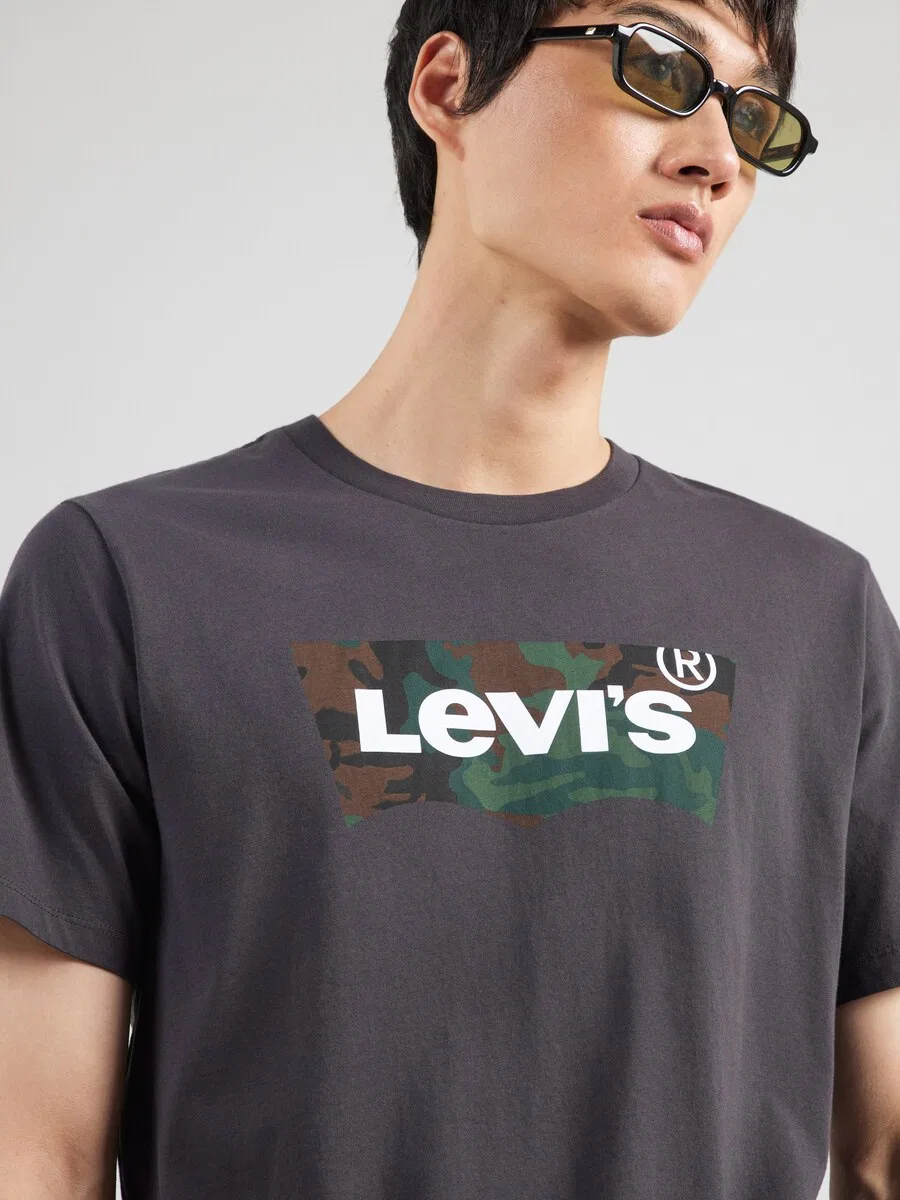 Футболка LEVI'S Regular Shirt Graphic Crewneck Tee черного цвета — фото 3