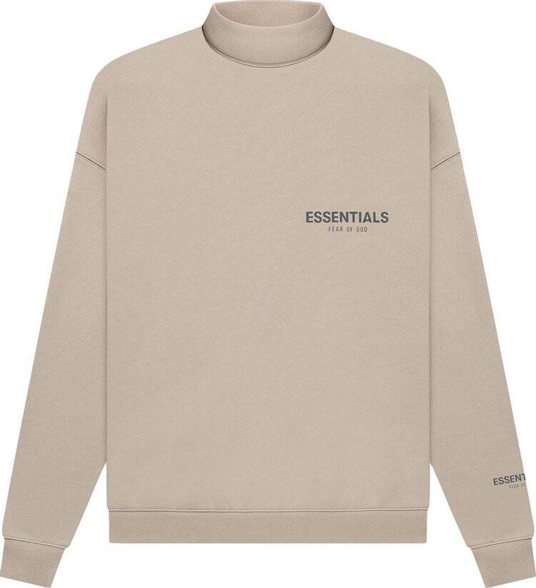 

Пуловер Fear of God Essentials Pullover Mockneck 'String', загар, Серый, Пуловер Fear of God Essentials Pullover Mockneck 'String', загар