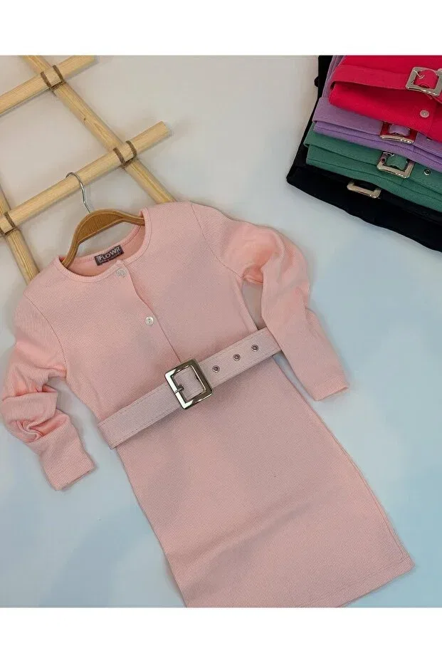 Детское платье для девочек с поясом Belted Camisole Dress Generic Brands, Powder Pink