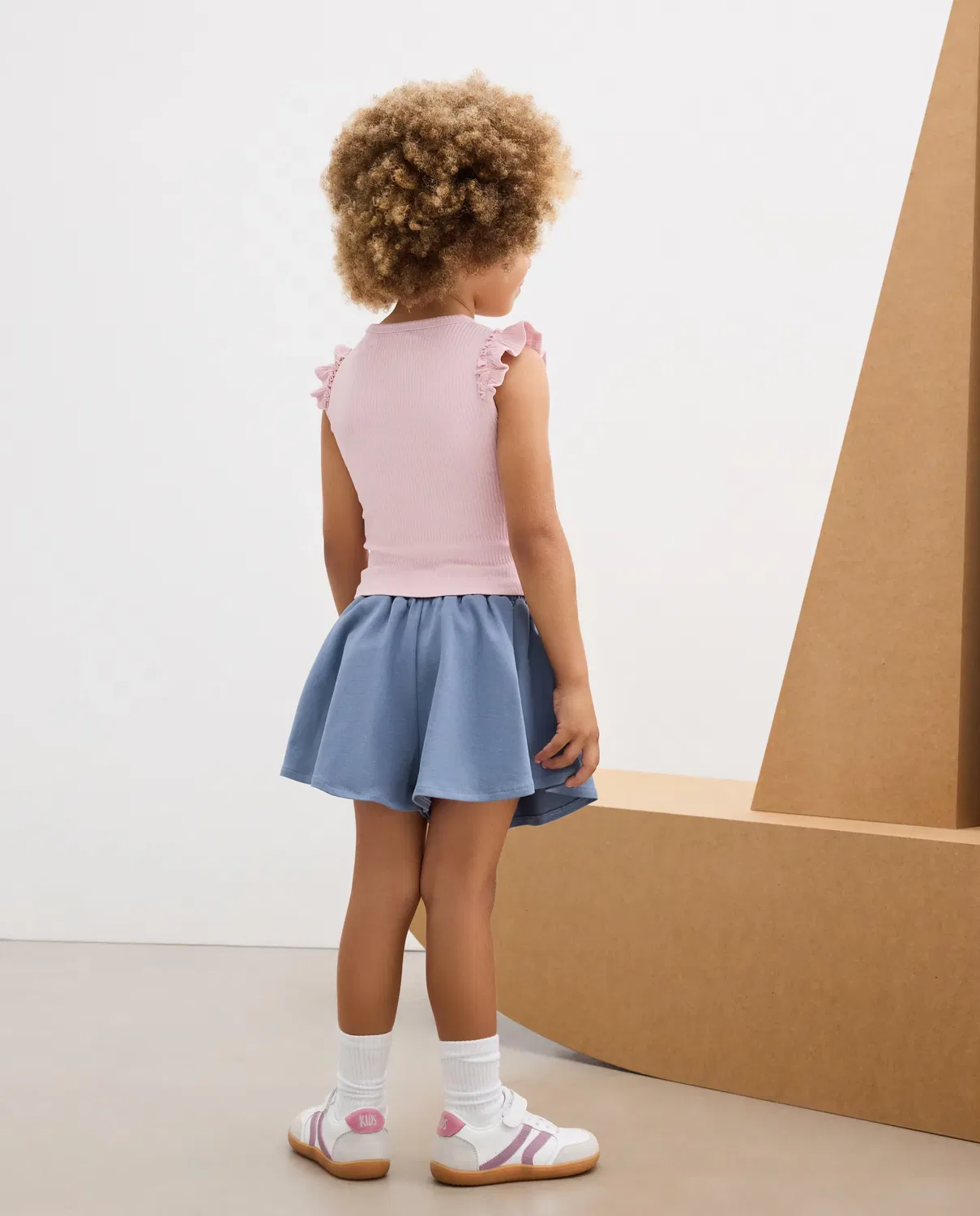 Детские шорты для девочек хлопковые Kids El Corte Inglés, 400 Azul — фото 3