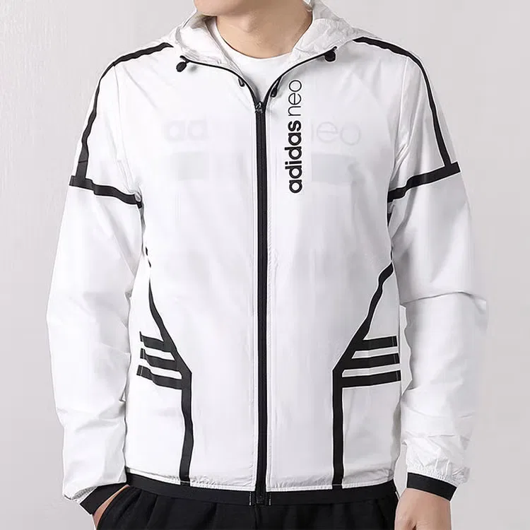 Куртка ветрозащитная утепленная Neo Adidas, белый — фото 2