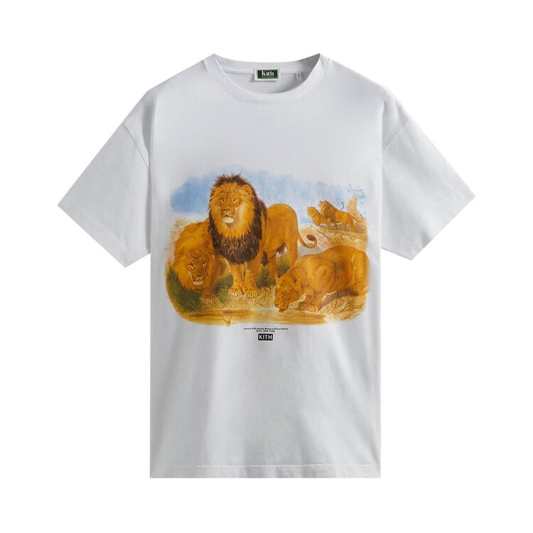 

Футболка Kith For AMNH Lion Vintage Tee 'White', белый