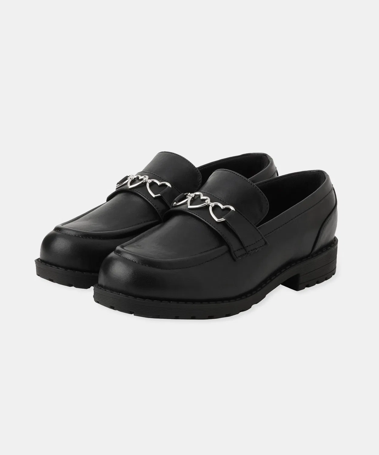 Детские туфли-лоферы с сердечком ROPE' PICNIC, Black