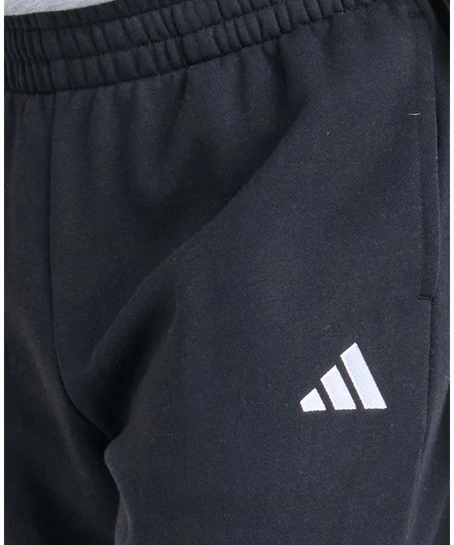 Спортивные штаны из футера с эластичным поясом adidas, Black — фото 3