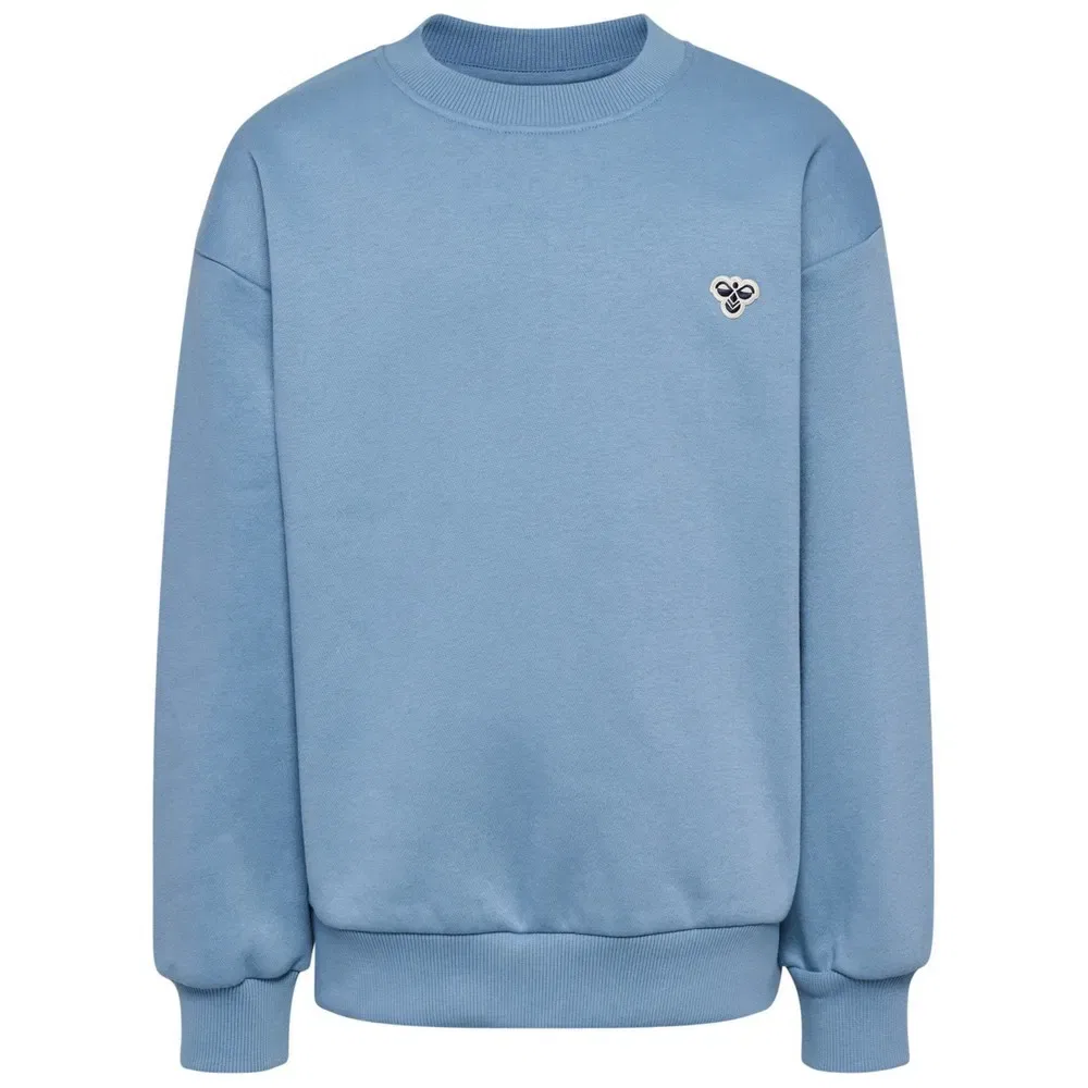 Детский свитшот свободного кроя на молнии Hummel Bee, Blue — фото 3