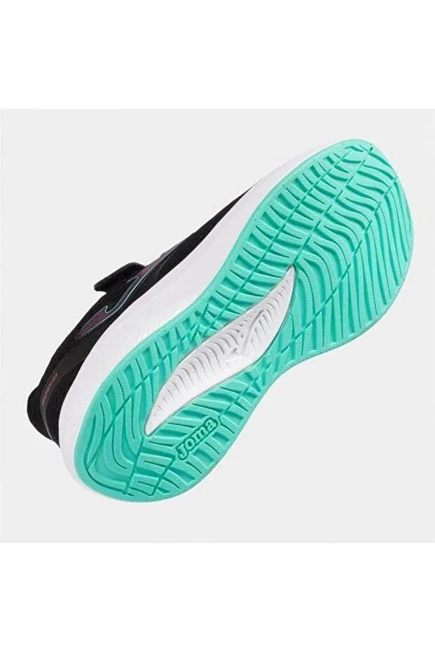 Детские кроссовки для девочек шнурованные Joma, Black — фото 4