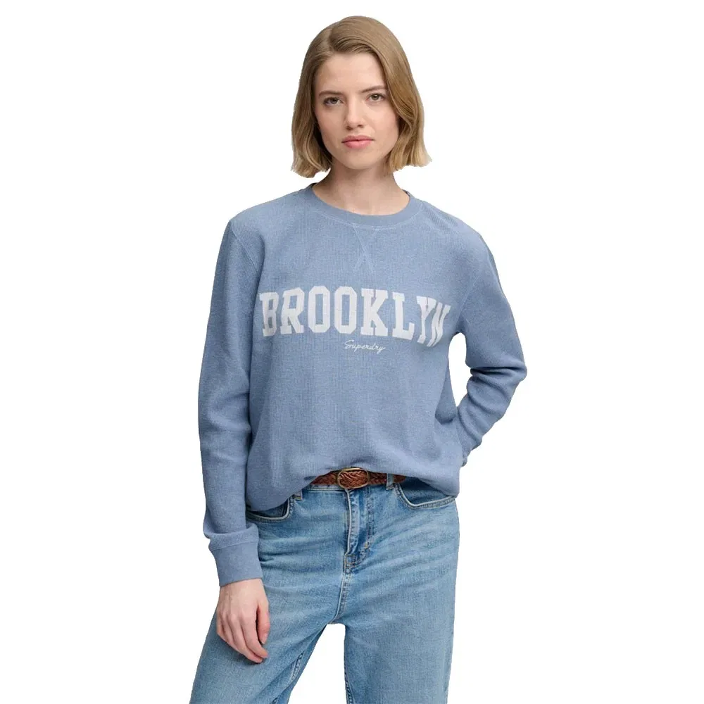 Женский лонгслив с графическим принтом Athletic Essential Superdry, Blue
