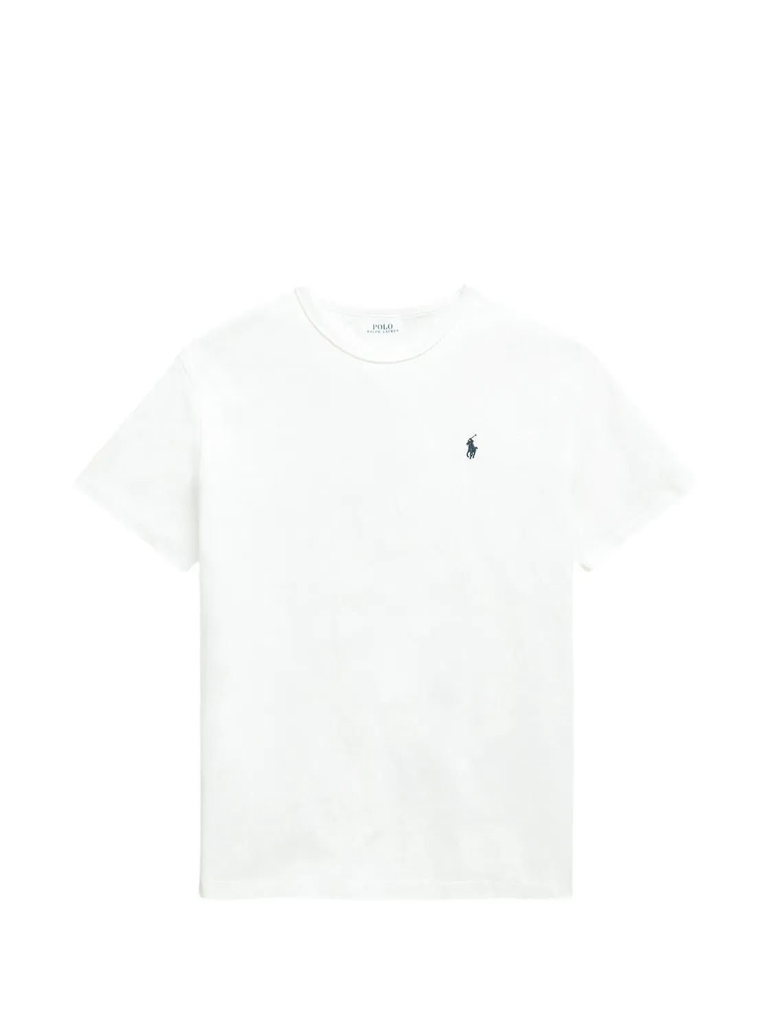 Футболка с логотипом на груди, белая Polo Ralph Lauren, белый