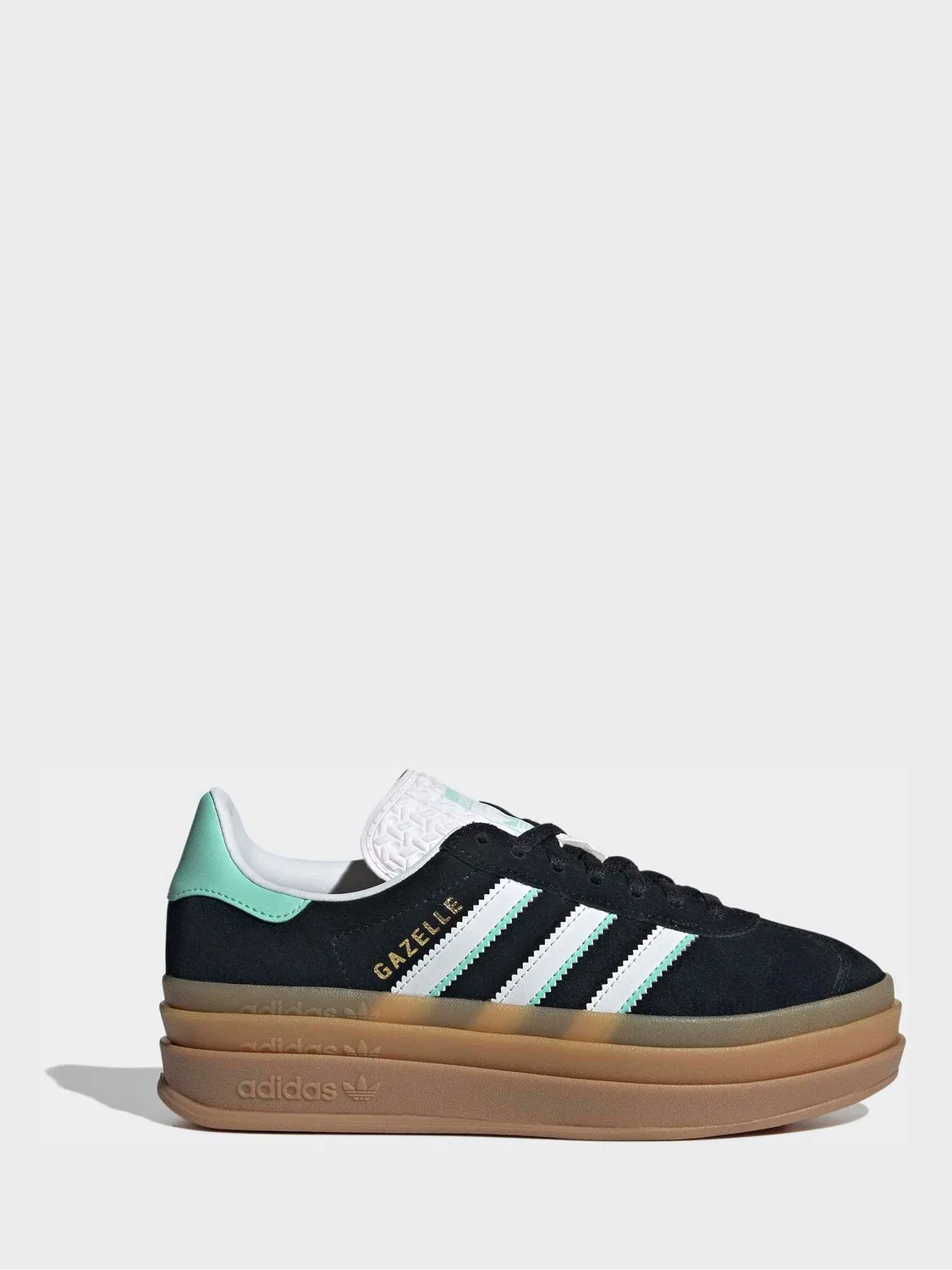 Кроссовки на платформе Gazelle Bold, adidas Originals, черный — фото 3