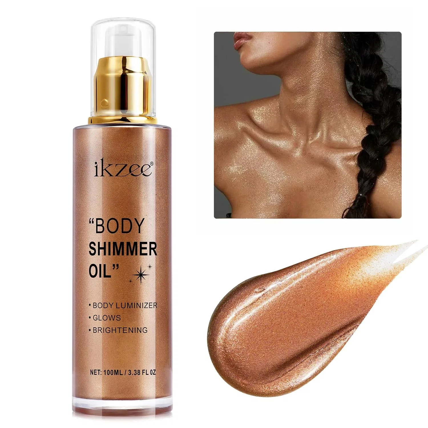 Масло для тела сияющее UCANBEMAKEUP, 100 мл