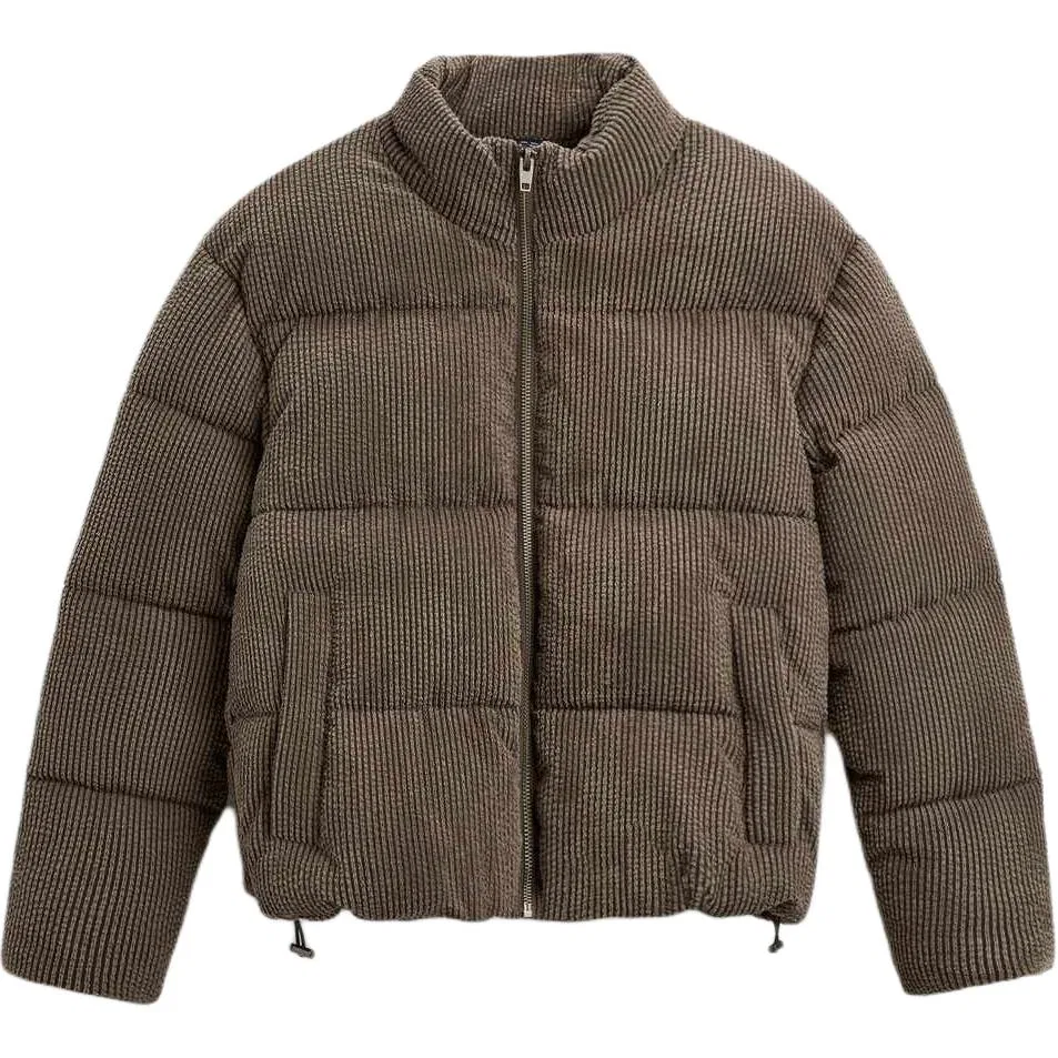 Мужская куртка-пуховик с наполнителем Dark Khaki ZARA, Dark Khaki