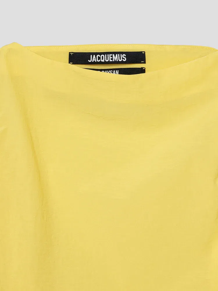 Платье асимметричное La Robe Drap JACQUEMUS, Yellow — фото 3