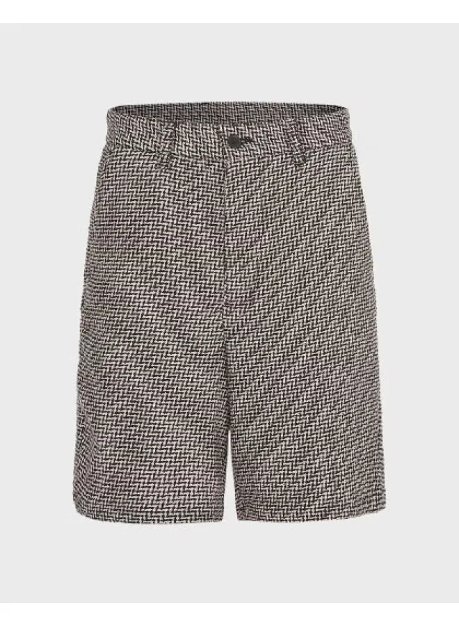 Шорты деловые прямые с вышивкой Zara, белый