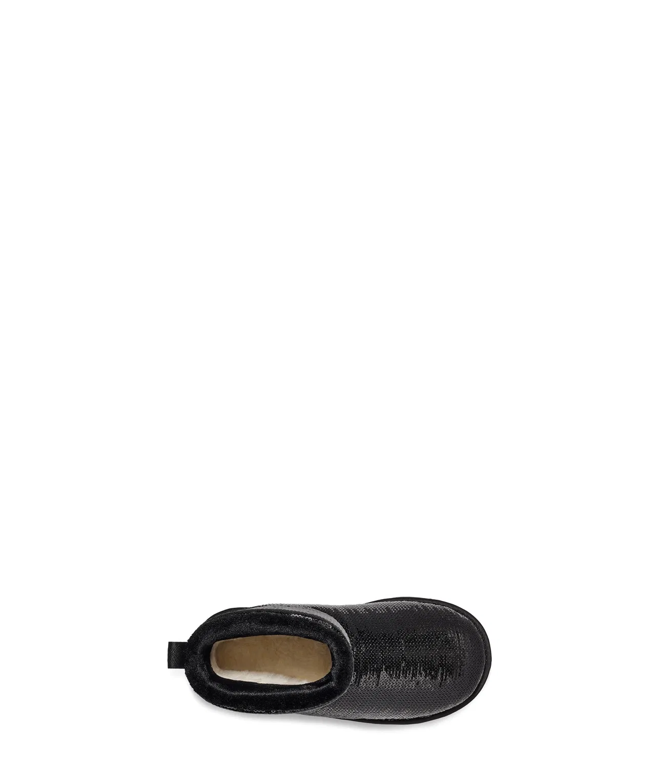 Детские ботинки для девочек с пайетками Classic Mini Mirror Ball UGG, Black — фото 2
