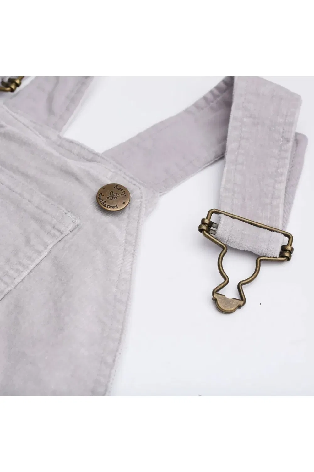 Детское платье из вельвета Fog Dotty Dungarees, Grey — фото 3