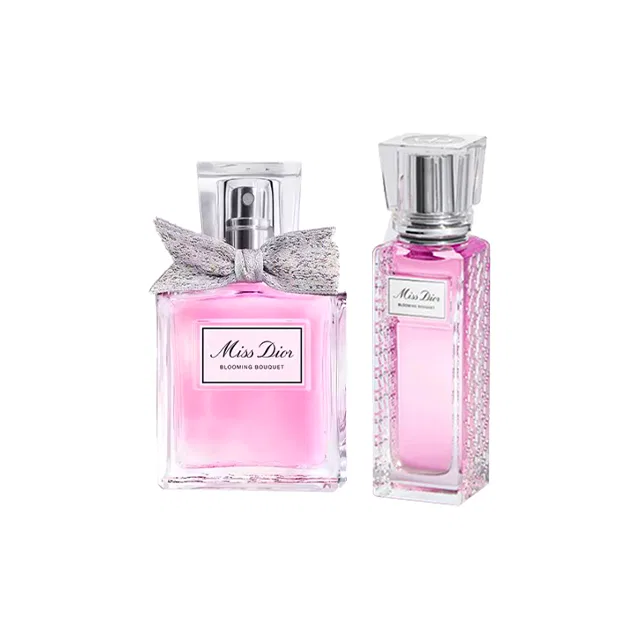 Женский набор парфюмерной воды Miss Dior Floral 50 мл и роликовый парфюм 20 мл, DIOR, Bergamot Rose Peony White Musk
