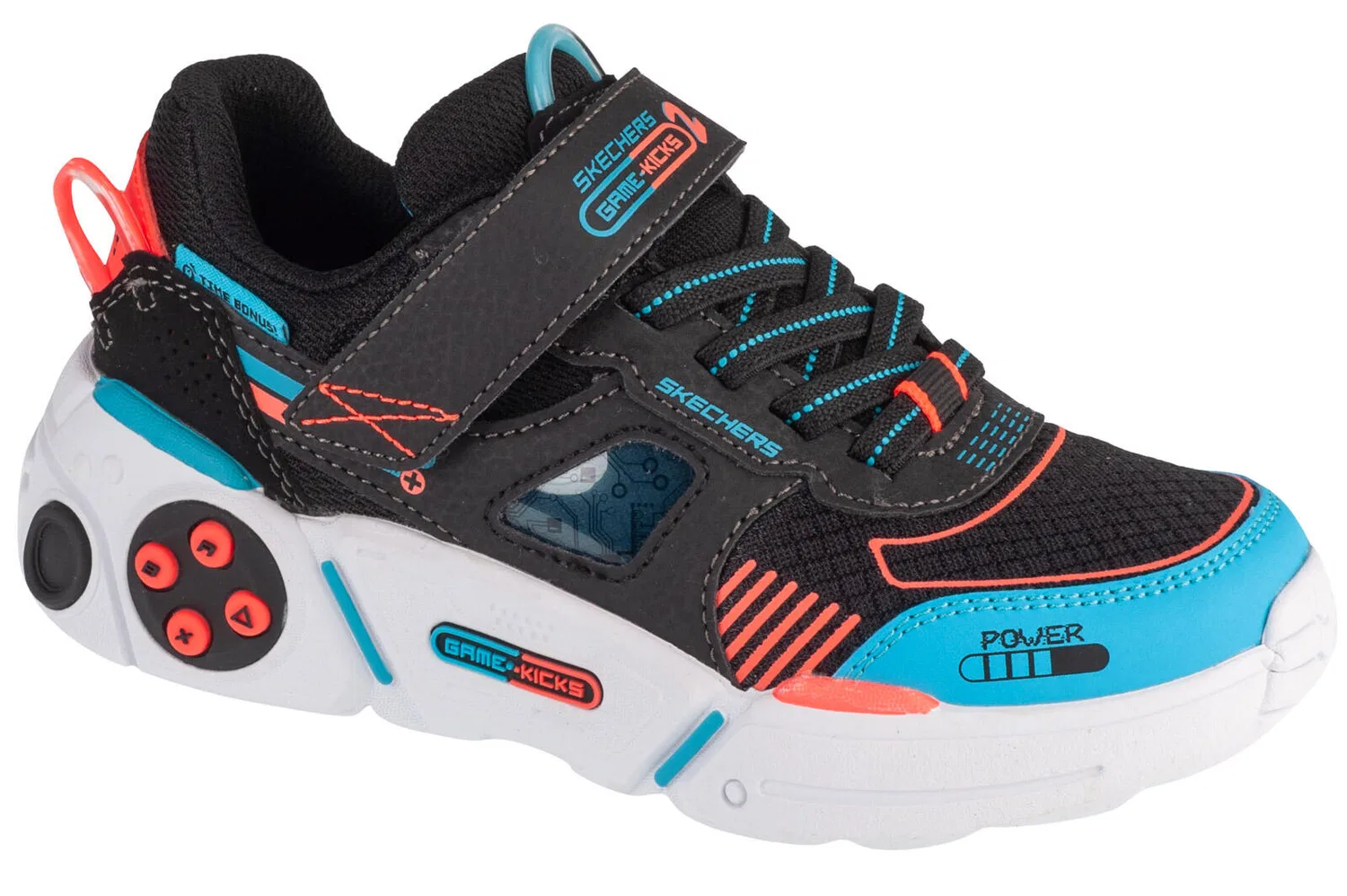 Детские кроссовки для мальчиков Gametronix 2.0 Skechers, Schwarz Blau