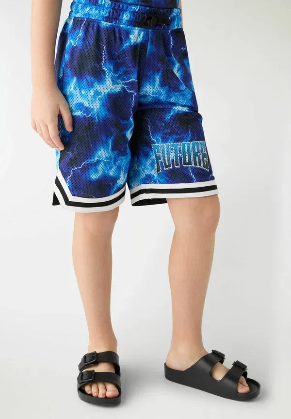 Спортивные брюки с принтом, длина до колена, tracksuit bottoms Terranova, var bluette, синий
