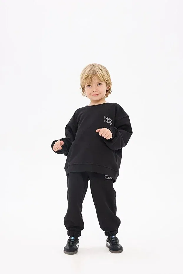 Детские спортивные штаны для девочек хлопковые Matchy Matchy, Black