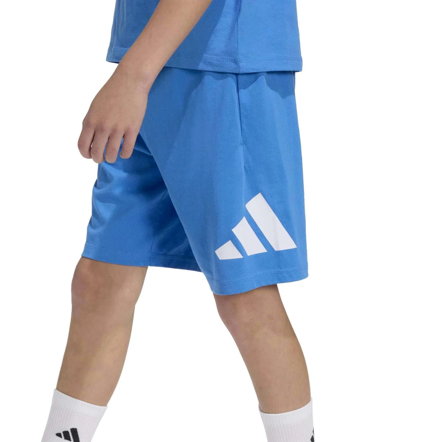 Детские шорты Adidas Sport Shorts J Bl Kn Sh 210, BLAU — фото 4